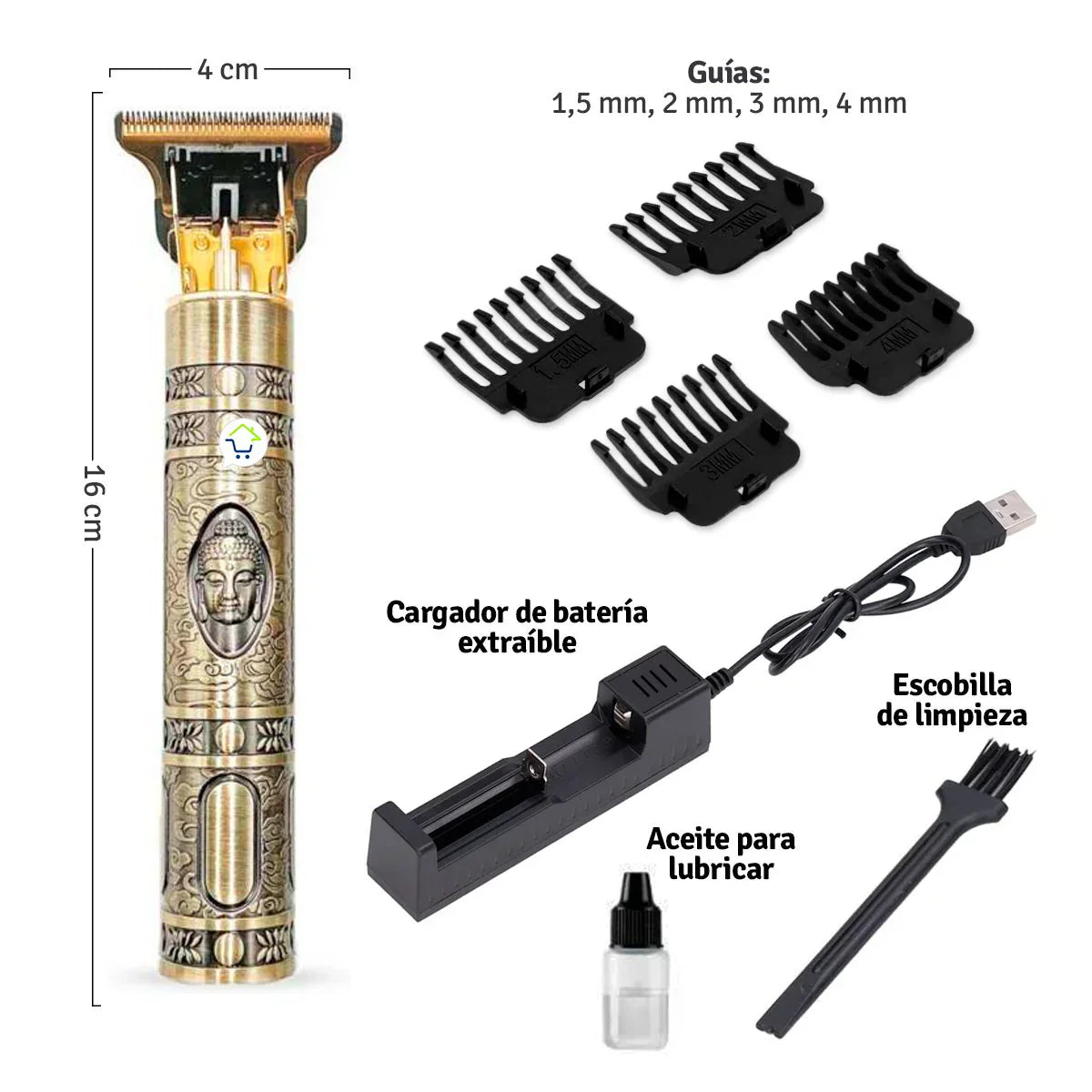 Afeitadora Buda Dorada Corte Inmediato - Chapin™